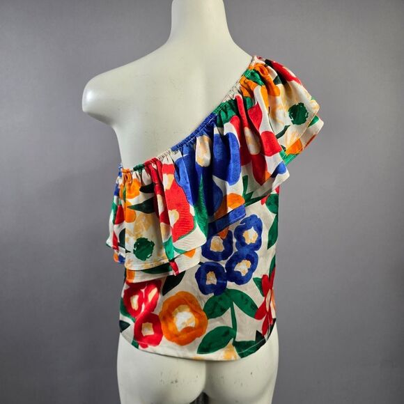 Chapter Multicolor Floral Ruffle Blouse R15 - Picture 3 of 4